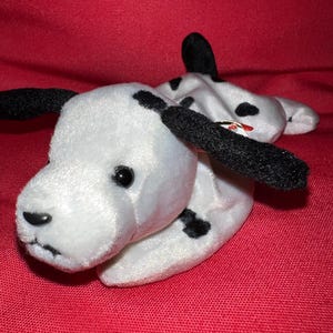 Dotty the Dalmation Dog •  Beanie Baby -creased ear tag, see photos