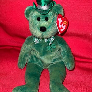 O’Lucky the Irish St Patrick’s Day Bear •   Beanie Baby