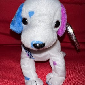Dizzy the Dalmation Dog with Colorful Ears & Spots •  Beanie Baby