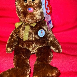 Champion Fifa USA • Soccer Bear  Beanie Baby
