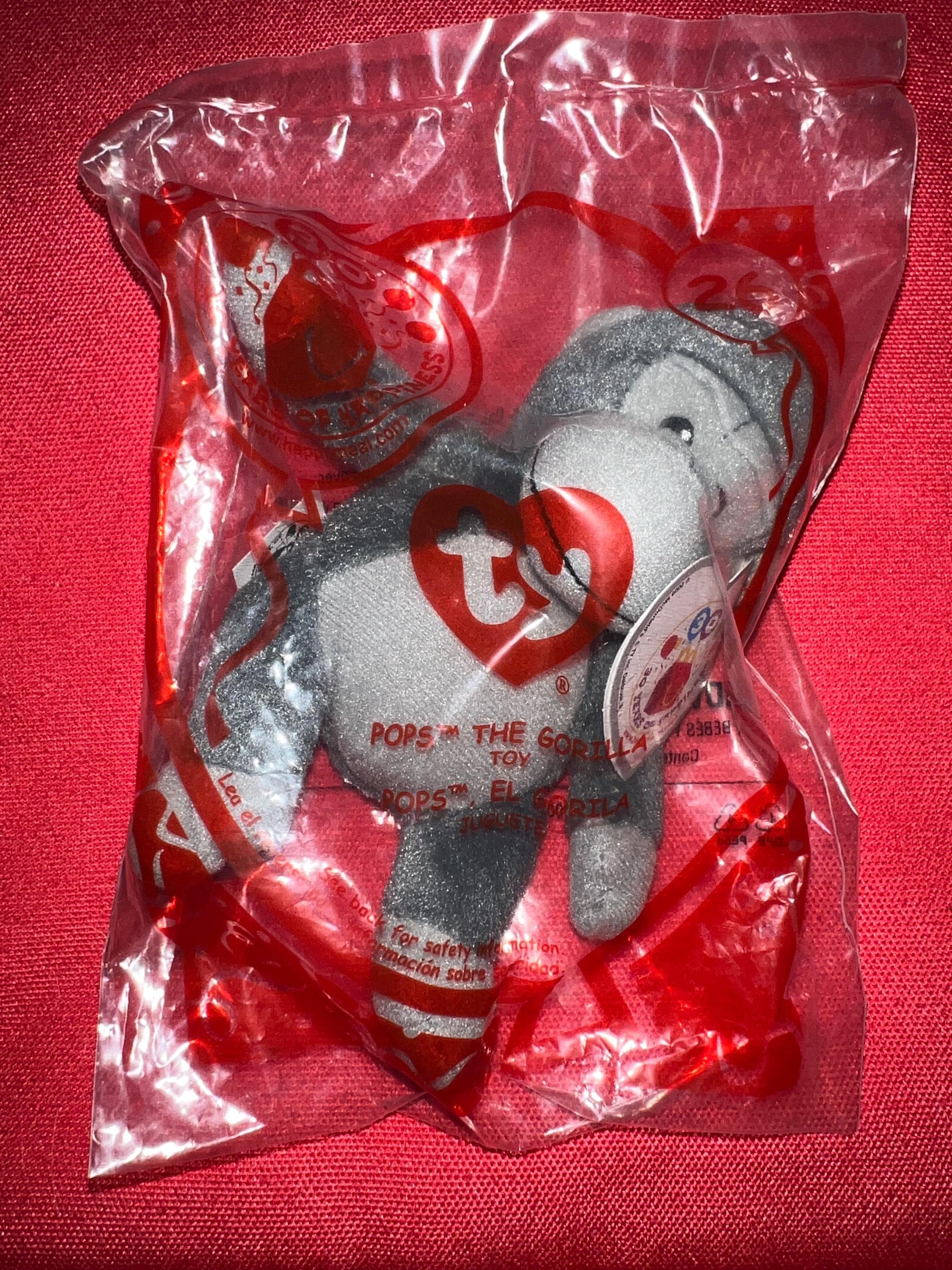 Pops the Gorilla Mcdonald's Teenie Beanie Baby 30th Anniversary - Etsy