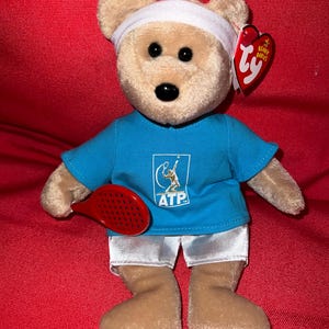 フェデラー ベアーぬいぐるみ 新品 Ty ビーニーベイビー「フェダーベア」ロジャー・フェデラー
