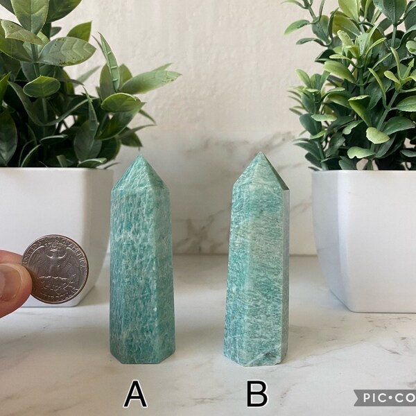 Amazonite *You Chose* Towers l Natural Crystal Points l Blue Green Stone