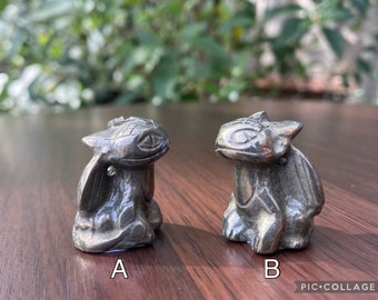 Toothless Pyrite Crystal *You Choose* Small Dragon Carving