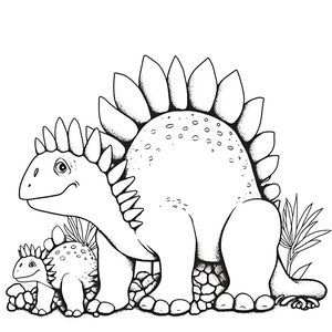 Dino Doodle Zeit Malbuch