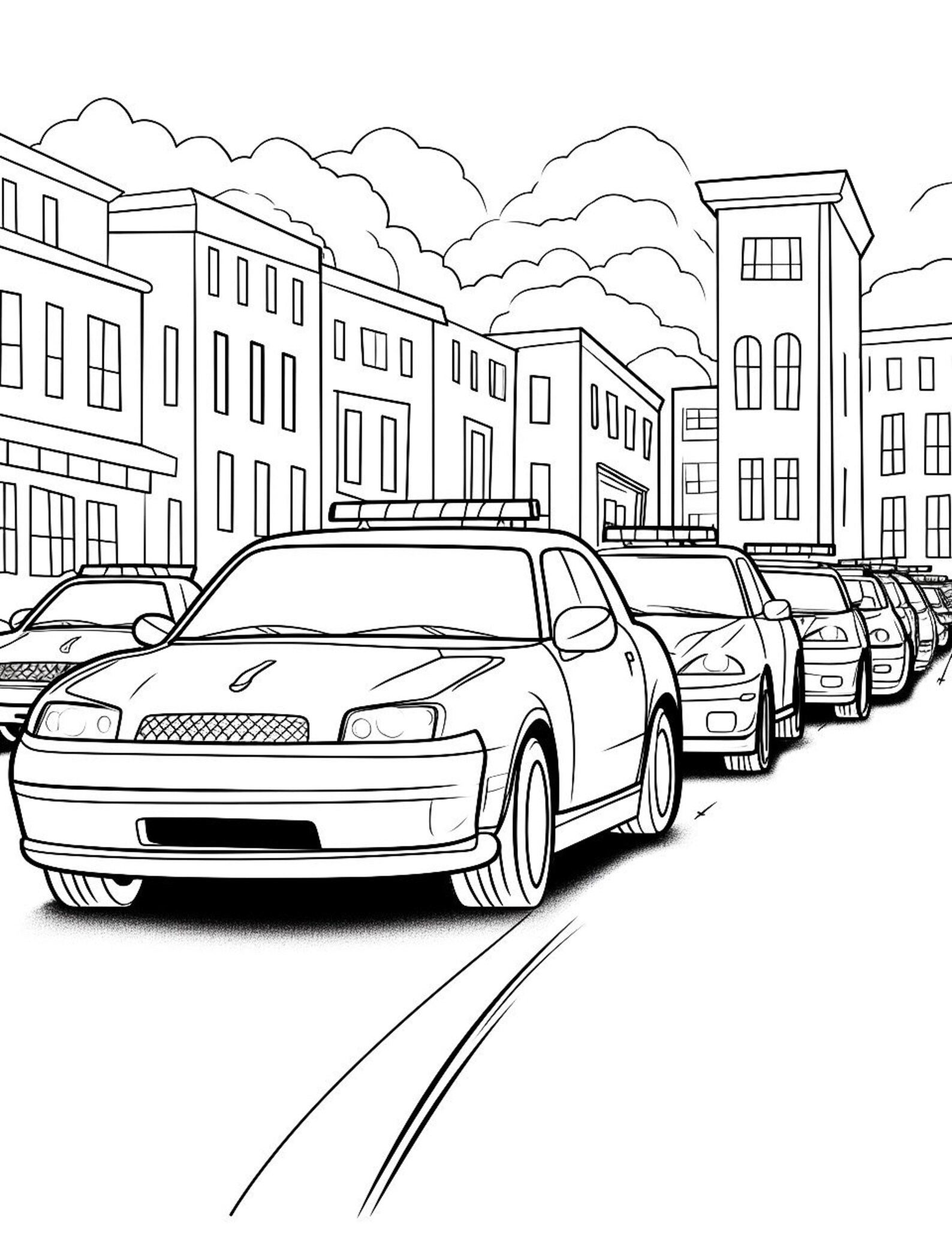 Vroom Vroom Car Coloring Pages - Etsy