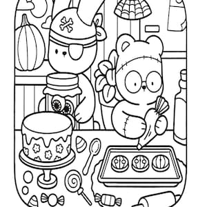 Creepy Friends Coloring Book