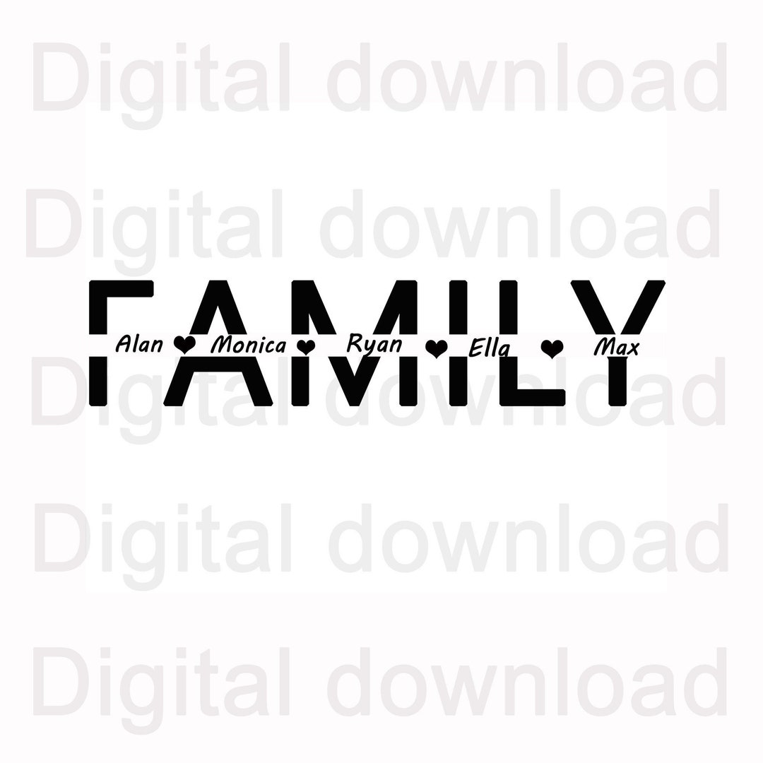 Fall Split Name Frame Family SVG Family Split Name Frame Svg Family Clipart - Etsy