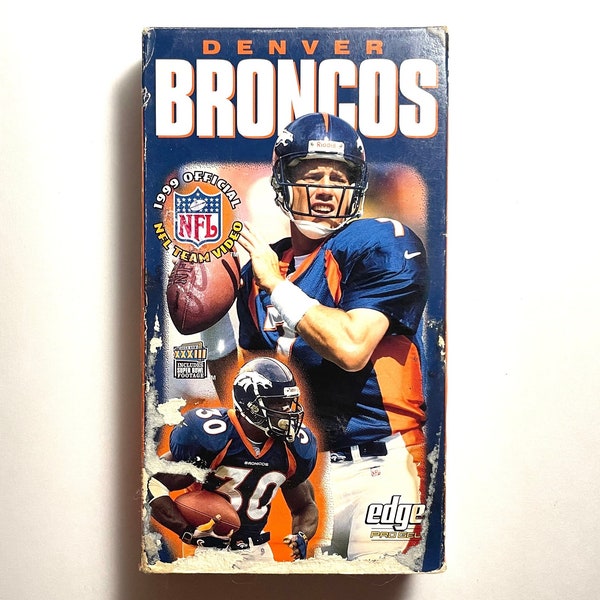 1999 Denver Broncos Official NFL Team Video VHS Movie, Vintage Denver Broncos VHS Tape