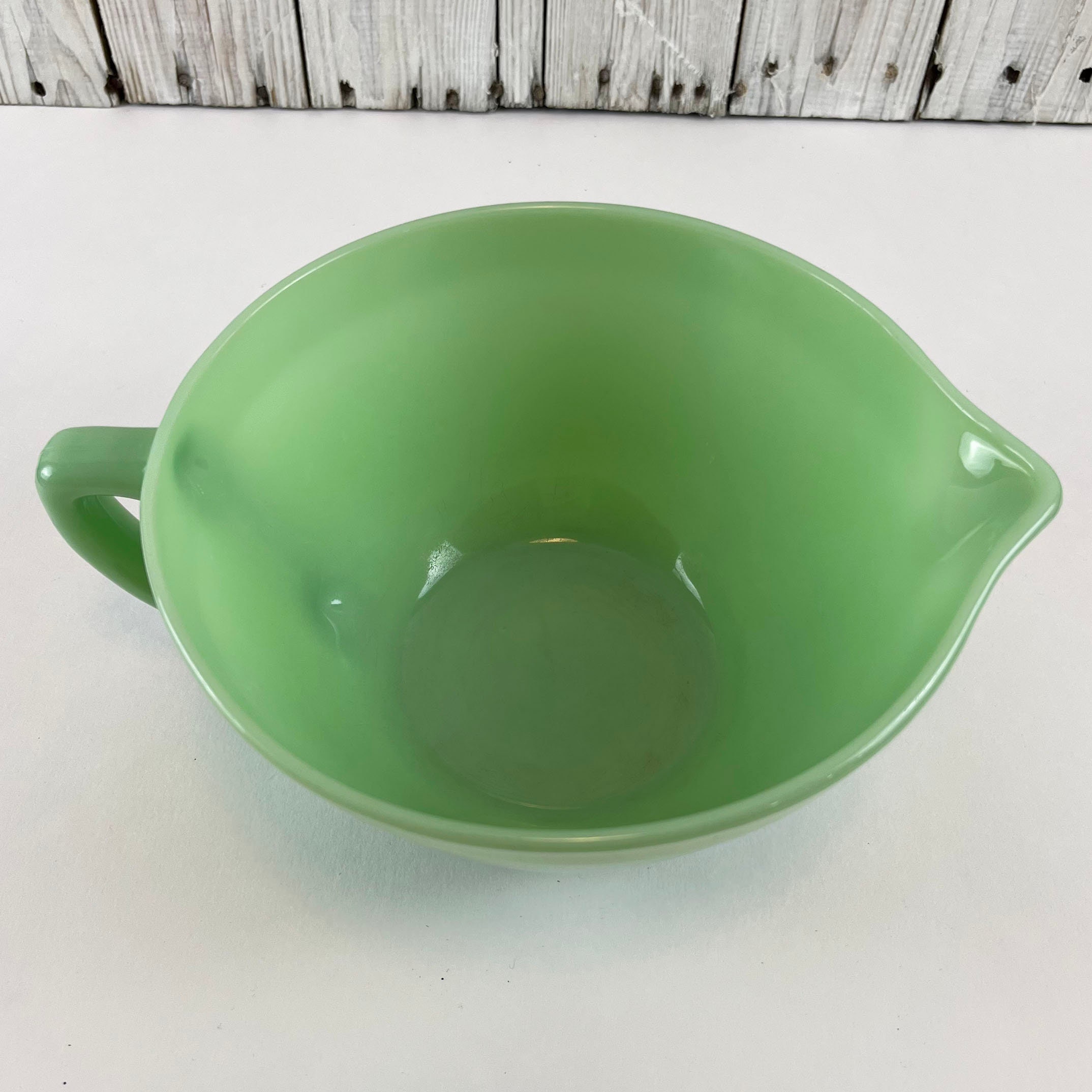 Fireking Jadeite Batter Bowl Anchor Hocking Colonial Mixing Bowl 3/4