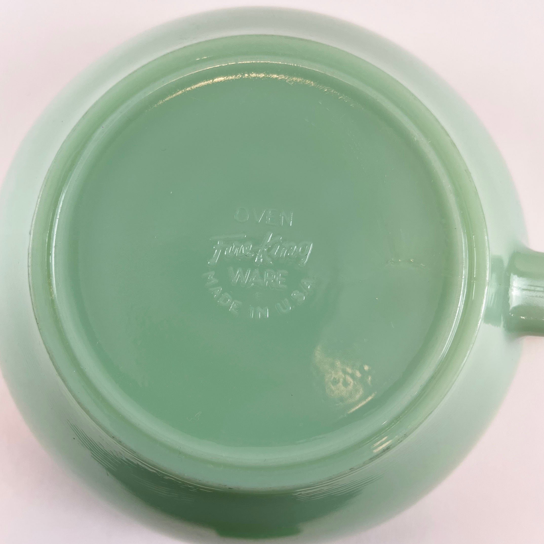 Fireking Jadeite Batter Bowl Anchor Hocking Colonial Mixing Bowl 3/4