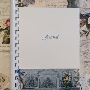 Laminated Ltd. Edition Christian Journal designed with Jane Austen washi tape