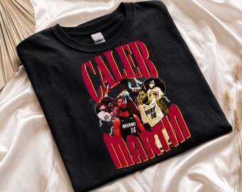 Caleb Martin Shirt, Basketball shirt, Classic 90s Graphic Tee, Unisex, Vintage Bootleg Gift, Retro Caleb Martin, Miami Heat Tshirt, NBA Tee