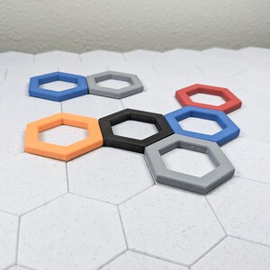 1.5-inch Magnetic Hex Rings x10 (Single Color)