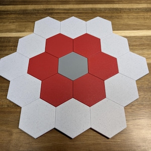 2-inch Magnetic Hex Tiles x10 (Dual Color)