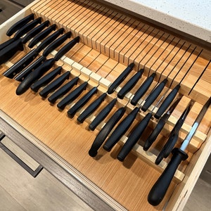 Custom In-Drawer Knife Block