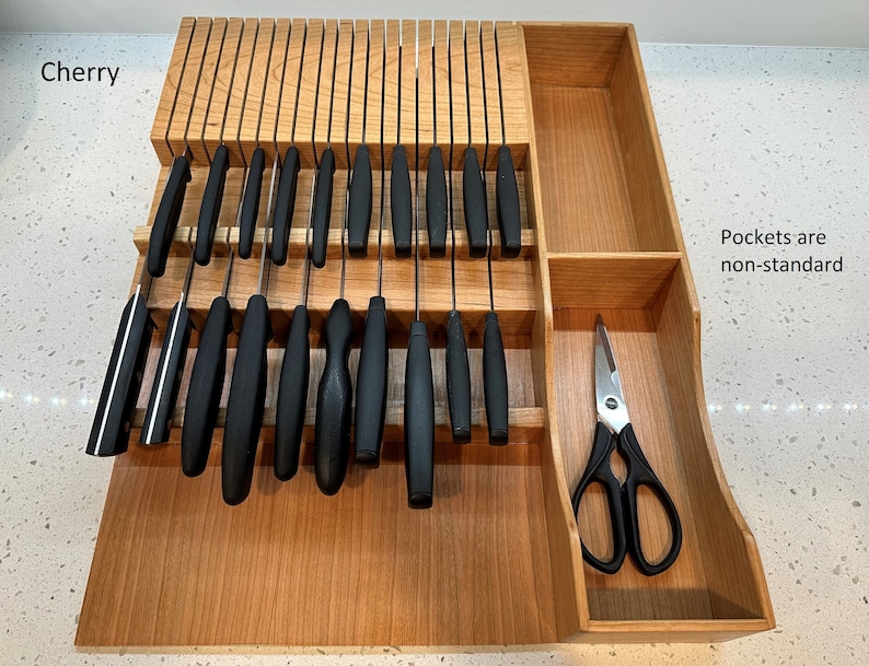Custom Indrawer Knife Block Etsy
