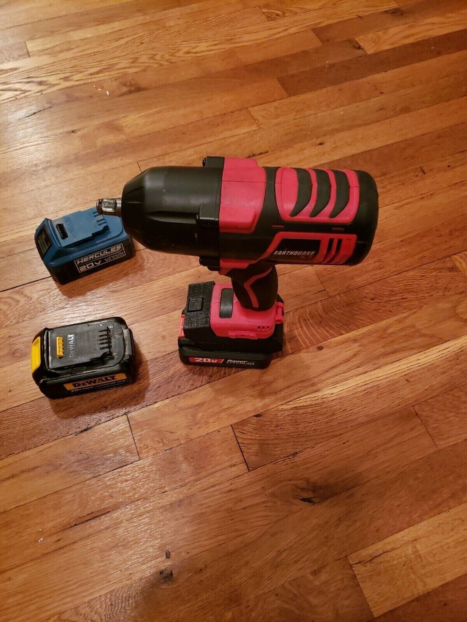 Hercules , Bauer or Dewalt Battery to Earthquake Tool Adapter adapter