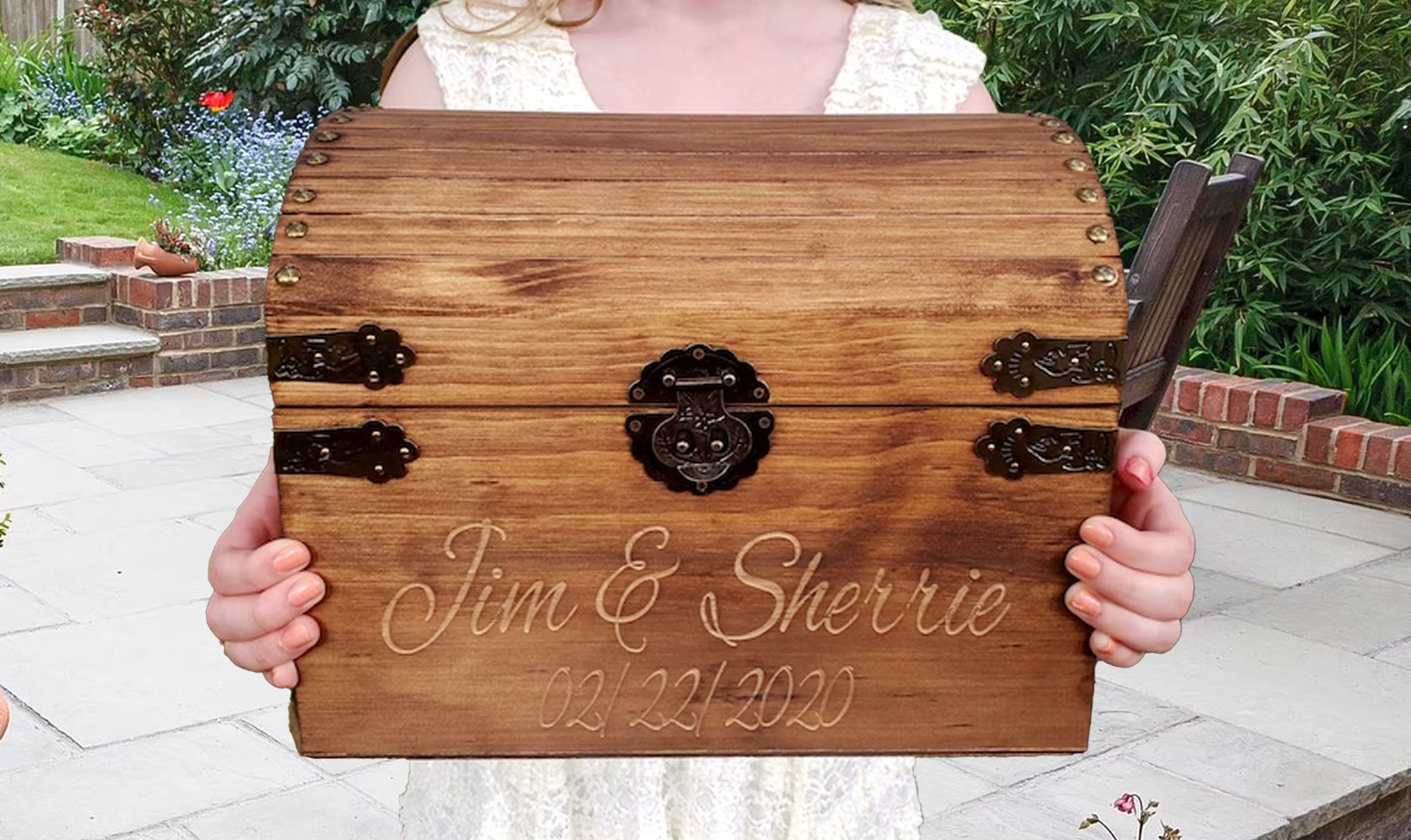 1set Wood Wedding Card Box with Lock and Cards Sign, Card Box for Wedding,  Rustic Wedding Box for Cards … in 2023
