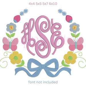 Rainbow Tulip Line of 7 Floral Flower Row Border Stem and