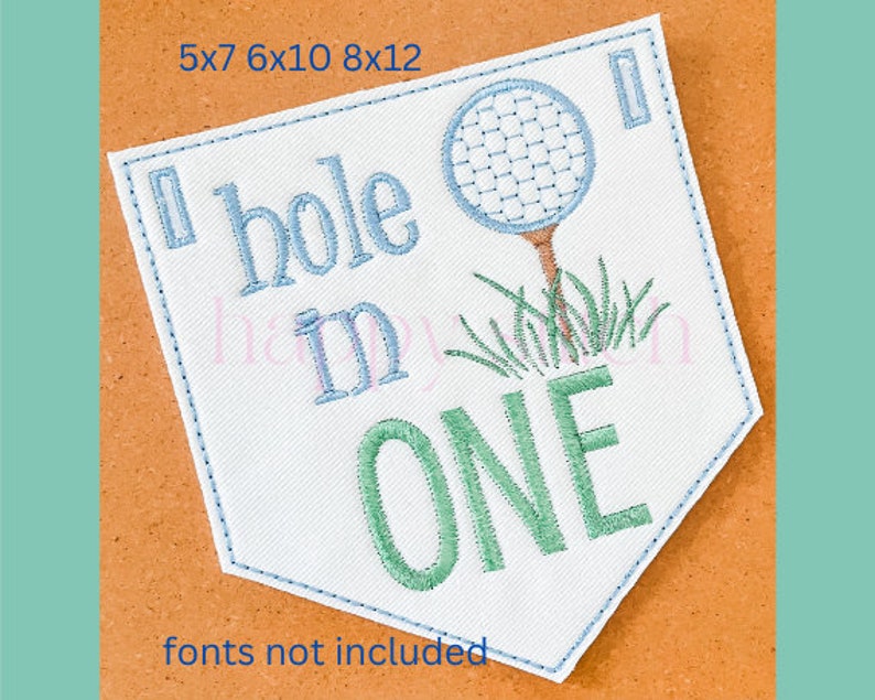 In the Hoop Banner Pennant Pentagon Bean Stitch Embroidery Design, ITH