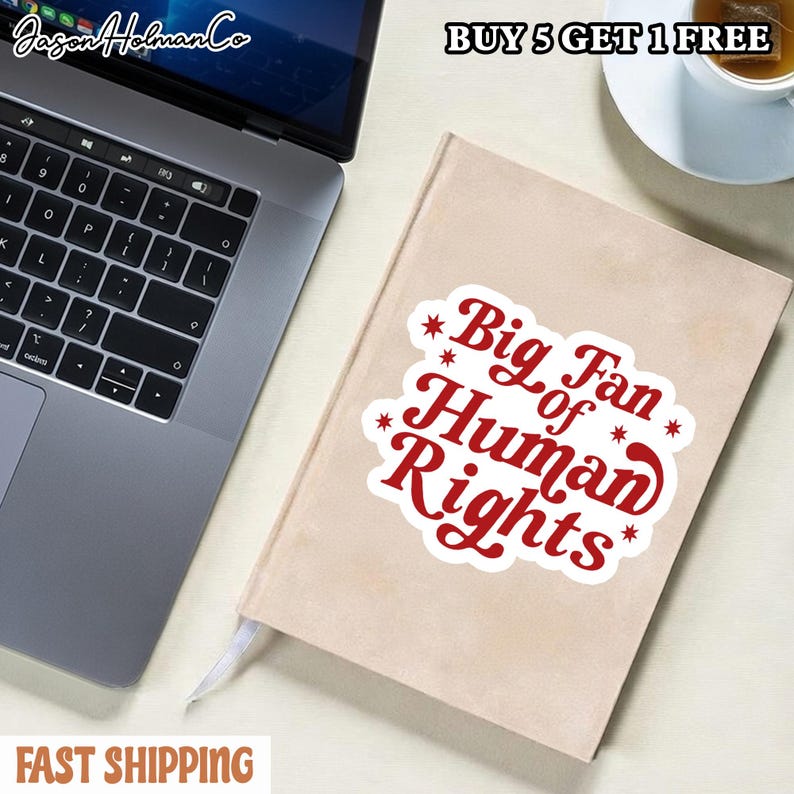Big Fan of Human Rights Sticker, Social Justice Sticker, Activist Gift ...