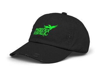 Green Full Logo Distressed Cap