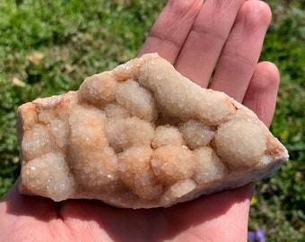 Botryoidal Druzy Quartz on Lace Agate - Missouri Haunted Ridge Druzy Quartz