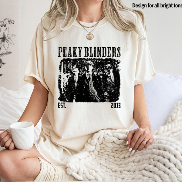 T-shirt Peaky Blinders Unisexe - Noir, Neuf Sans étiquettes, Fabriqué Au Royaume-Uni