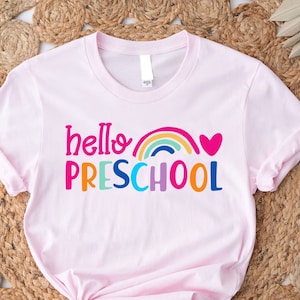 Hello Preschool Shirt, Preschool Shirt, First Day Preschool Shirts, Preschool Teacher, Preschool Tee, Pre-K T-shirt, Hello Pre K shirt