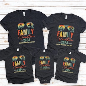 Family Vacation 2025 T-shirt, Making Memories together family Tee, Custom Family matching shirt, Family Beach trip, Family Vacation T-shirts