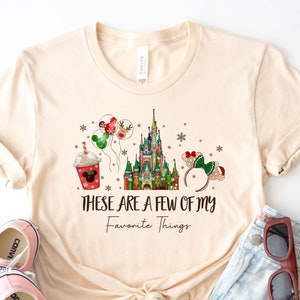 These Are a Few of my Favorite Things Disney Christmas Shirt, Disney Snacks Shirt Christmas Castle Shirt, Disneyland tee Magic Kingdom shirt