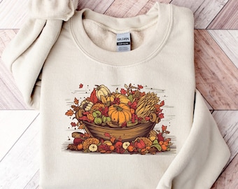 Camisa de Acción de Gracias, camisa de calabaza, camisa de pavo, camisetas de Acción de Gracias, camisas de otoño para mujeres, camisas de cosecha, camisas familiares de Acción de Gracias,