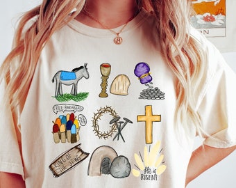 Hij is opgestaan shirt, paasshirt, waargebeurd verhaal shirt, christelijk shirt, Jezus Paasshirt, Jezus Christus Pasen, konijntjesshirt, geloofsshirt,