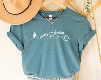 Adventure TShirt, Adventure Shirt, Camping Shirts, Mountain TShirt, Hiker TShirts, Nature Lover Shirt, Camping Gift, Vacation Shirt