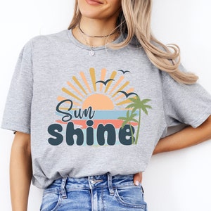 Zonneschijn shirt, zonsopgang shirt, zon t-shirt, zomer shirt, zomer vibes shirt, zomertijden shirt, strand shirt, beachy shirt, vacay mode shirt