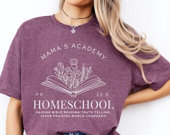 Koszulka Homeschool Mama, Koszulka Homeschool, Mama ucząca się w domu, planer edukacji domowej, osoby uczące się w domu, Koszulka Back to School, Prezent na Dzień Matki, Mama