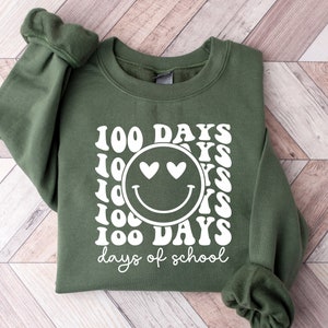 100 Days of School Sweatshirt, 100th Day of School Tshirt, Happy 100 Days Of School, 100 Days Celebration Shirt, Teacher Gift,Back to School