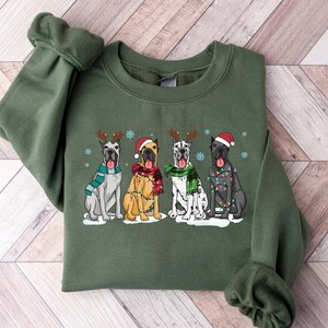 Great dane kersttrui, kerst hondenshirt, great dane shirt, great dane moeder shirt, shirt hondenliefhebber, vakantietrui, kerstcadeau