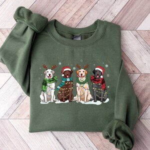 Christmas Labrador Retriever Sweatshirt, Christmas Sweatshirt, Labrador Shirt, Labrador Mom Shirt, Christmas Dog Shirt, Dog Lover Sweater