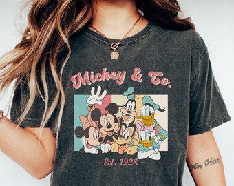 Vintage Mickey & Co 1928 Shirt, Retro Vintage Disney Shirt, Disneyland Shirt, Disneyworld Shirt, Disney Family Matching Shirt