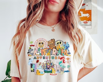 Camiseta vintage de California Adventures, camiseta de Disneyland, camiseta familiar de Disney a juego, camiseta de Disney para grupos, camiseta vintage de Disneyland