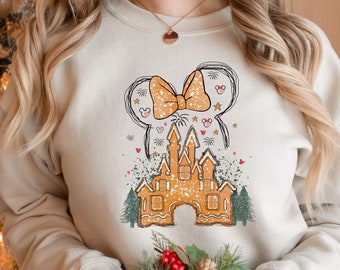 Disney Gingerbread Castle Shirt, Christmas Castle Shirt, Disney Christmas Shirt, Mickey Christmas Shirt, Disney Christmas Family Shirts,