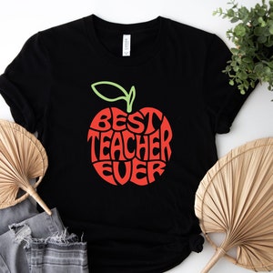 Best teacher ever shirt, Retro Teacher shirt, Teacher shirt, gift for teacher, teacher life shirt, teacher crewneck,  Back to School shirt
