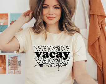Vacay Mode On Shirt, Family Vacation Shirt, Vacation Shirt, Summer Trip Shirt, Beach Shirt, Vacation 2024 Shirt, Vacation Squad Shirt
