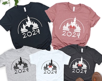 Disney Castle Family Shirt, Disney Vacation Shirt, Retro Castle 2024, Disney Mickey Minnie Shirt, Disneyland Shirt, Magic Kingdom Shirt