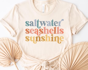 Sonne T-shirt, Sonnenschein T-Shirt, Sommer Shirt, Strand Shirts, Sommer positive Vibes Shirt, Geschenk für sie, Shirts für Frauen, Sonnenschein und Wellen
