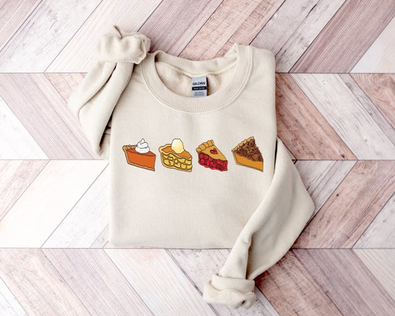 Thanksgiving Pie Sweatshirt, Thanksgiving Cherry Pie Shirt, Pumpkin Pie Sweatshirt, Pecan Pie Sweater, Apple Pie Shirt, Thanksgiving Gifts