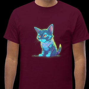 Gatto al neon - Maglietta da uomo