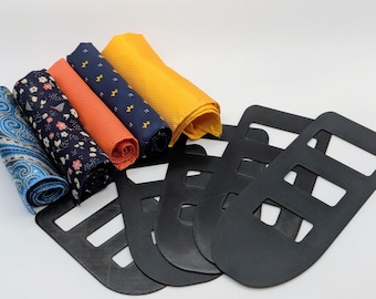 Multi-Size Pocket Square Holder Set, Suit Organizer Inserts (5 Pack)